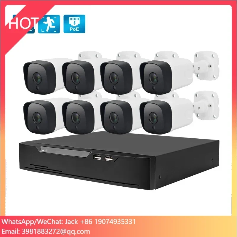 Nvr Kit 4 Camera 5Mp Poe - Système de caméra de sécurité HD