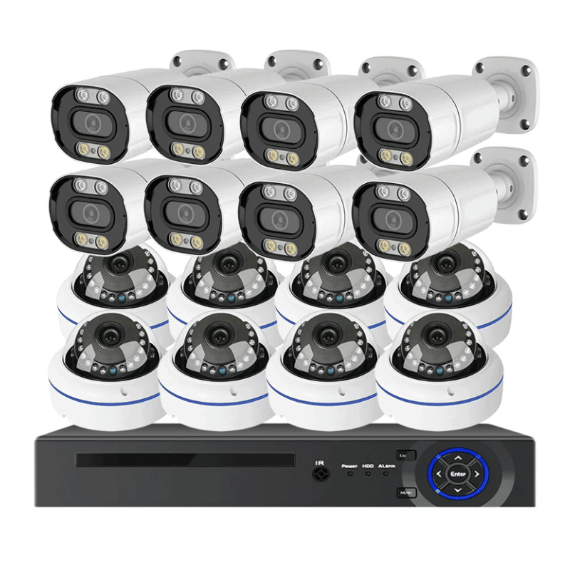 Nvr 16 Channel 4K H265 - Système de caméra CCTV dôme POE