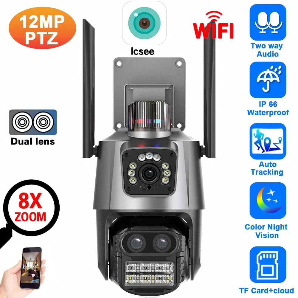 Cctv Camera System 8 Camera Wireless - Caméra de sécurité IP Wifi 12MP