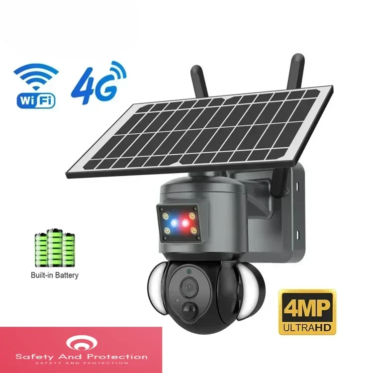Security Camera System Solar 4G - Caméra de surveillance solaire sans fil
