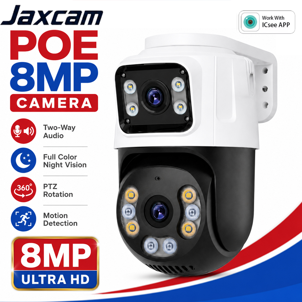 Ip Camera 4K 8Mp Outdoor Ptz - Double objectif 4K 8MP PTZ POE