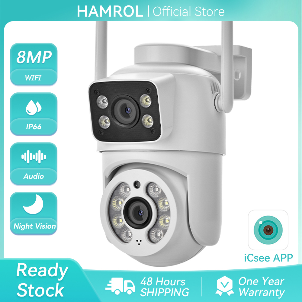 Ip Camera 4K 8Mp Outdoor Ptz - Caméra WiFi PTZ 8MP 4K à