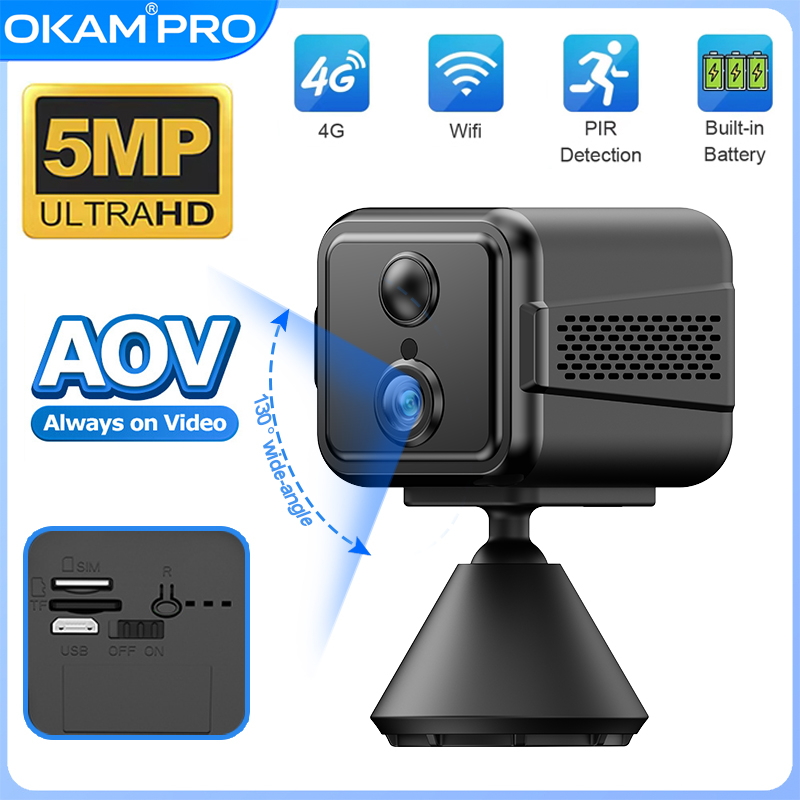 Security Camera System Solar 4G - OKAM PRO HD 5MP WIFI 4G