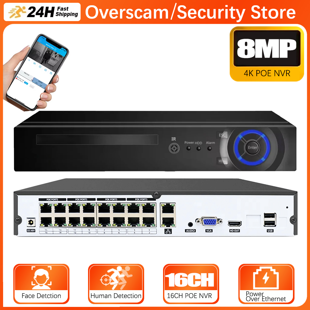 Dahua Nvr 16 Channel - NVR POE H.265 16 canaux 4K