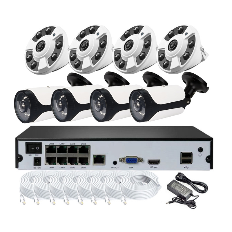 Cctv Camera 180 Degree Panoramic - Kit NVR 8 canaux 8MP 4K