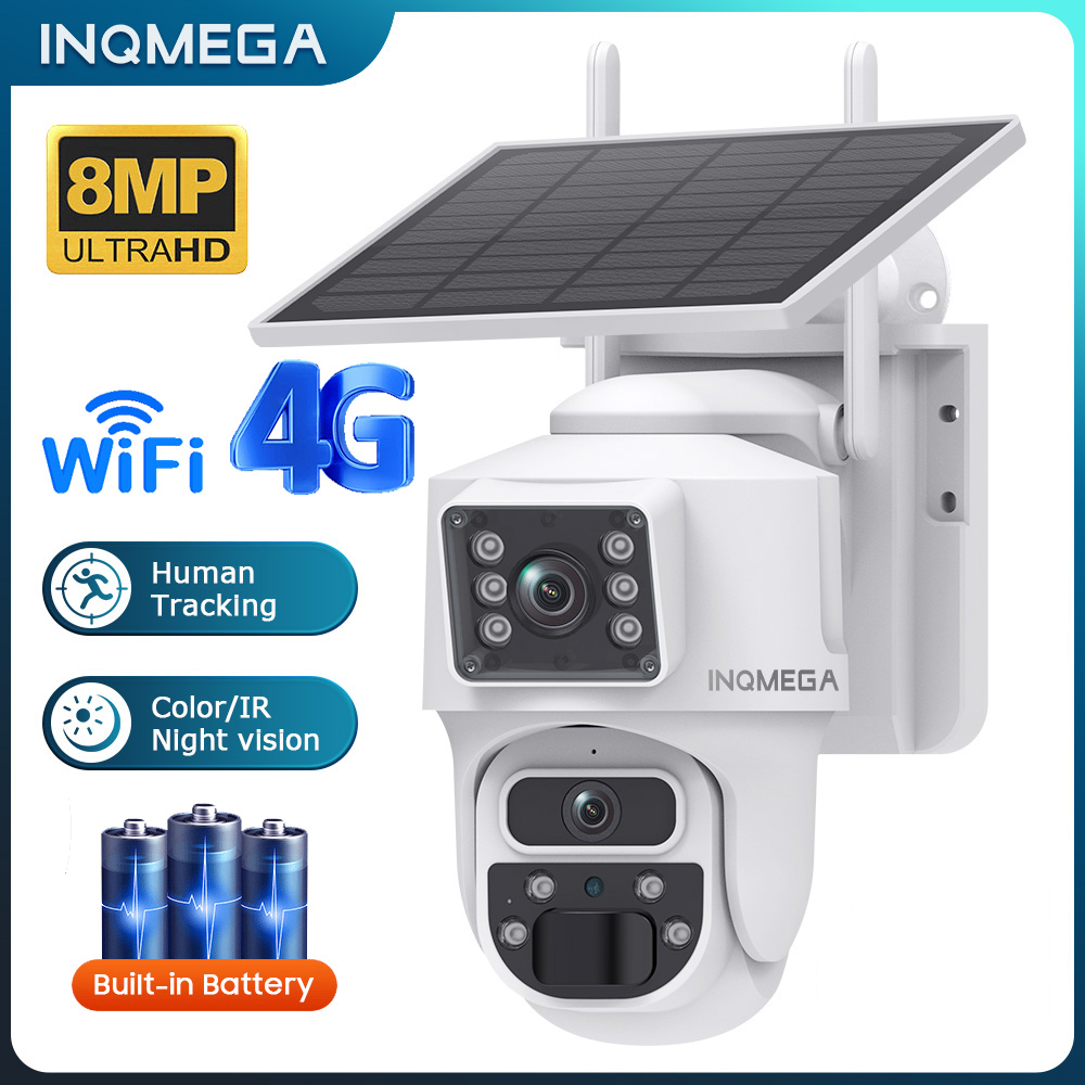 Security Camera System Solar 4G - INQMEGA 8MP 4K caméra IP sans