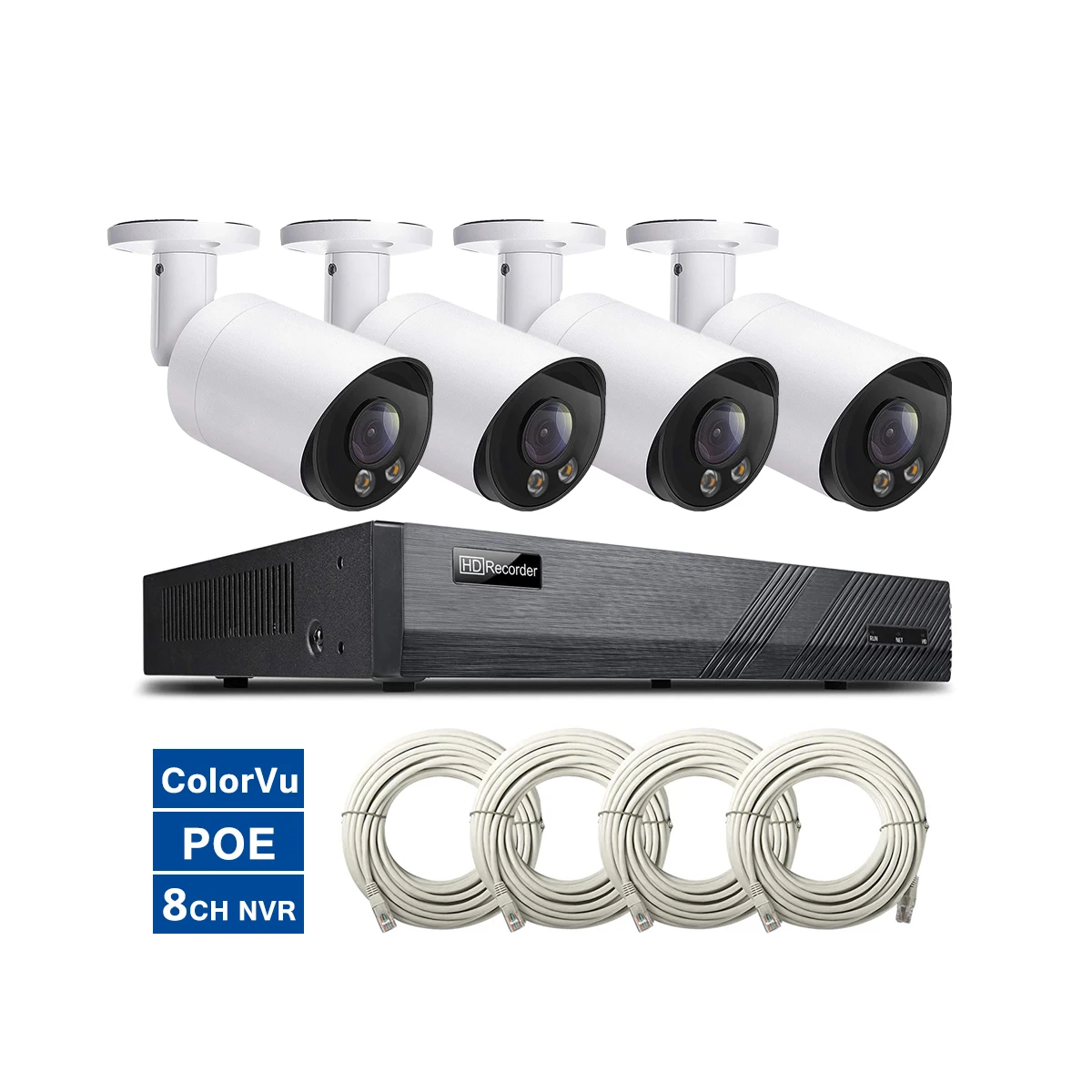Nvr Kit 4 Camera 5Mp Poe - Cctv 8ch Nvr Kit système de