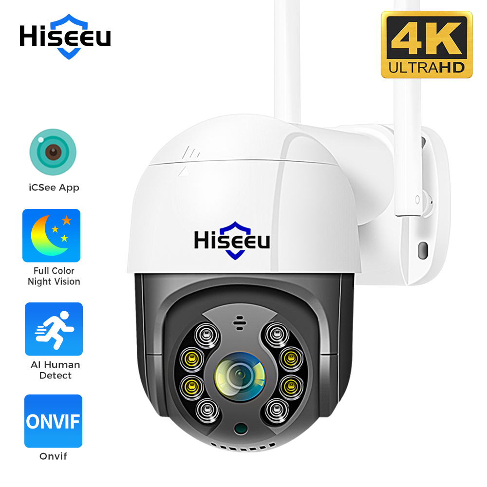 Cctv Camera System 8 Camera Wireless - Hiseeu-Caméra de surveillance intelligente PTZ IP
