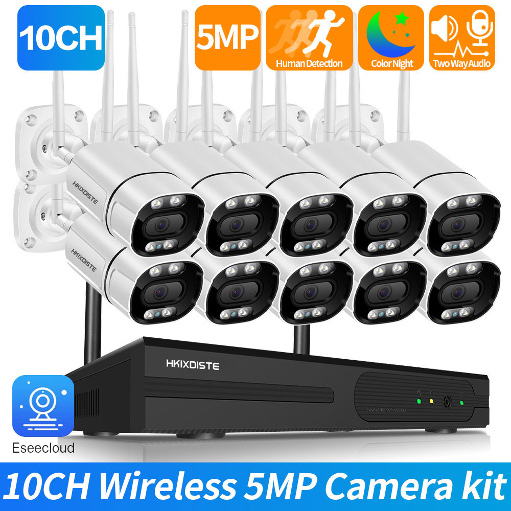 Cctv Camera System 8 Camera Wireless - Système de vidéosurveillance sans fil avec