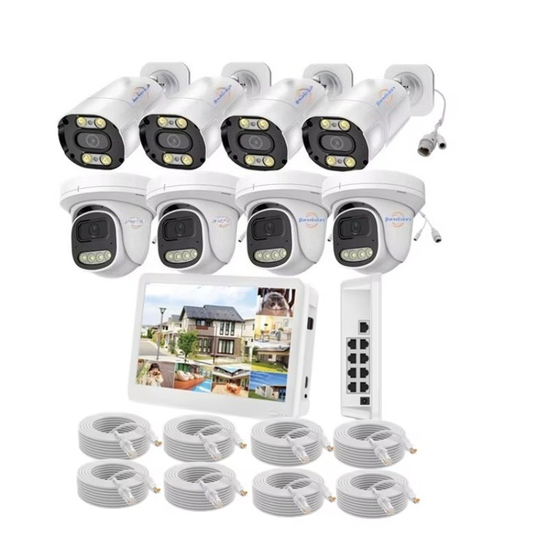 Nvr Kit 4 Camera 5Mp Poe - Kit NVR POE 5MP IP CCTV