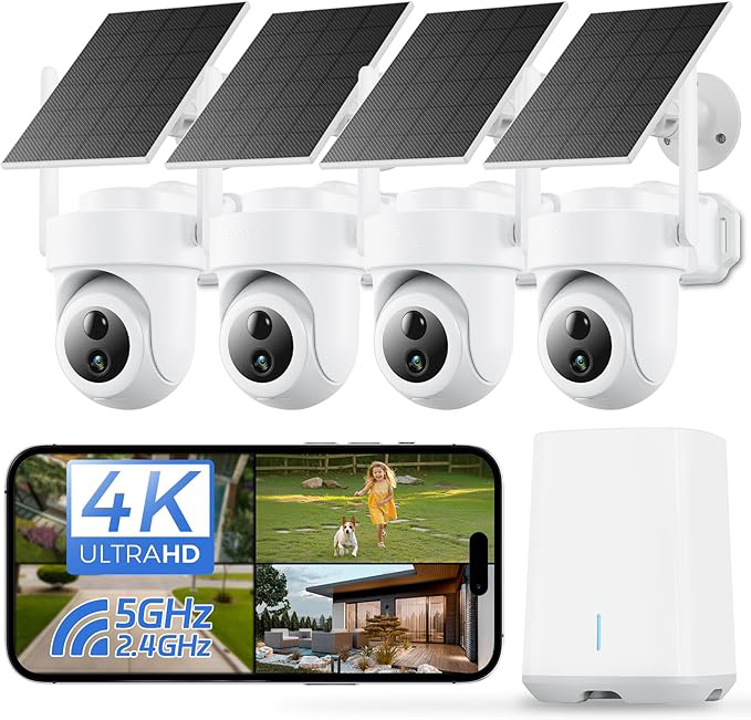 Security Camera System Solar 4G - Système de sécurité domestique à énergie