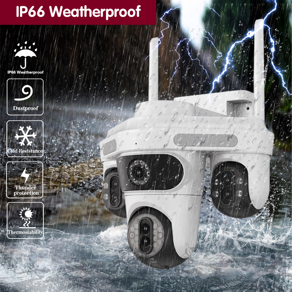 35MP 7 objectifs 4 écrans Wifi - Ip Camera 4K 8Mp Outdoor Ptz avis et prix