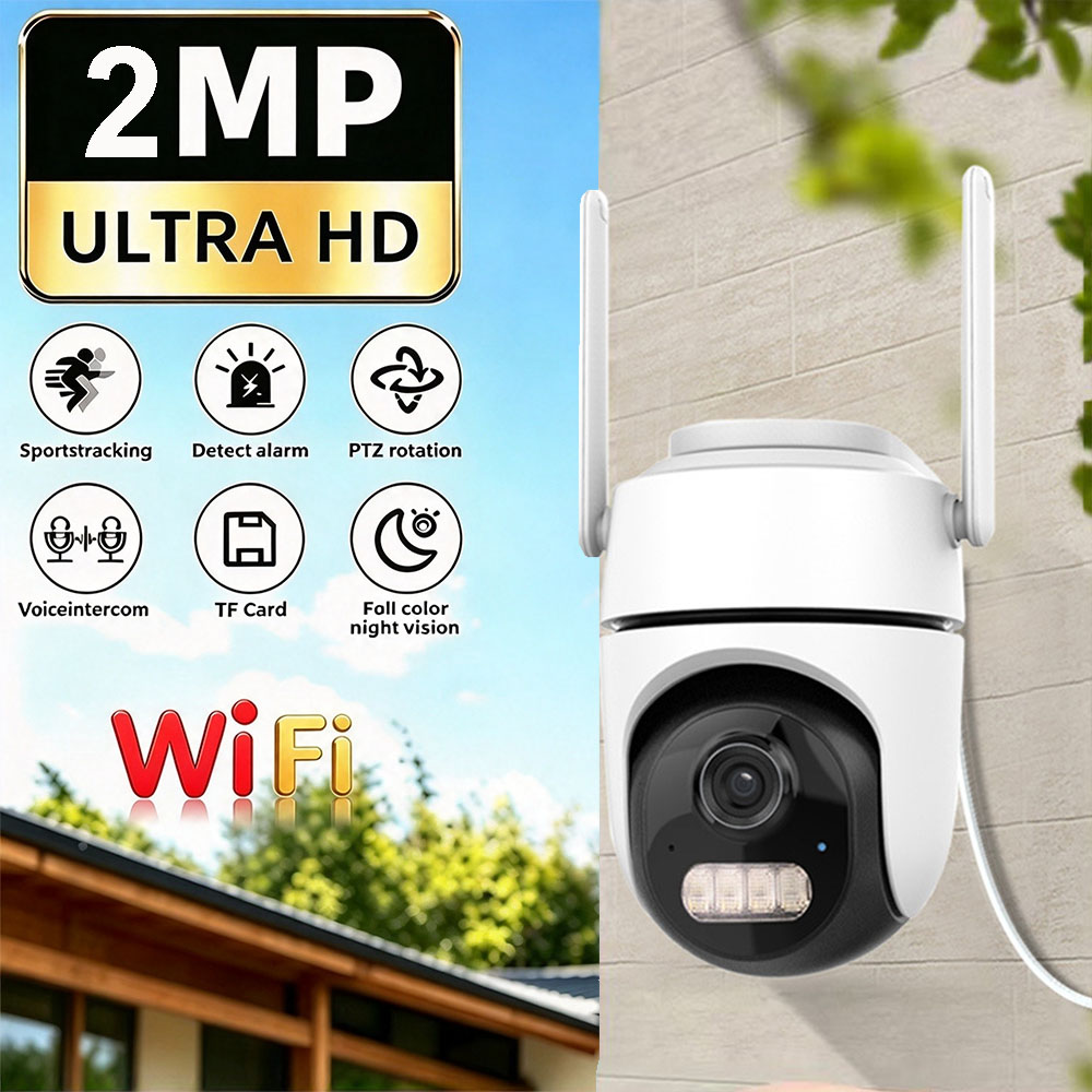 Caméra IP WiFi 2MP d'extérieur - Cctv Camera System 8 Camera Wireless avis et prix