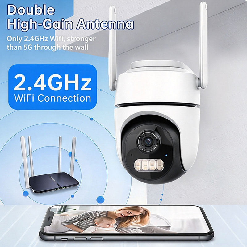 Caméra IP WiFi 2MP d'extérieur - Cctv Camera System 8 Camera Wireless avis et prix