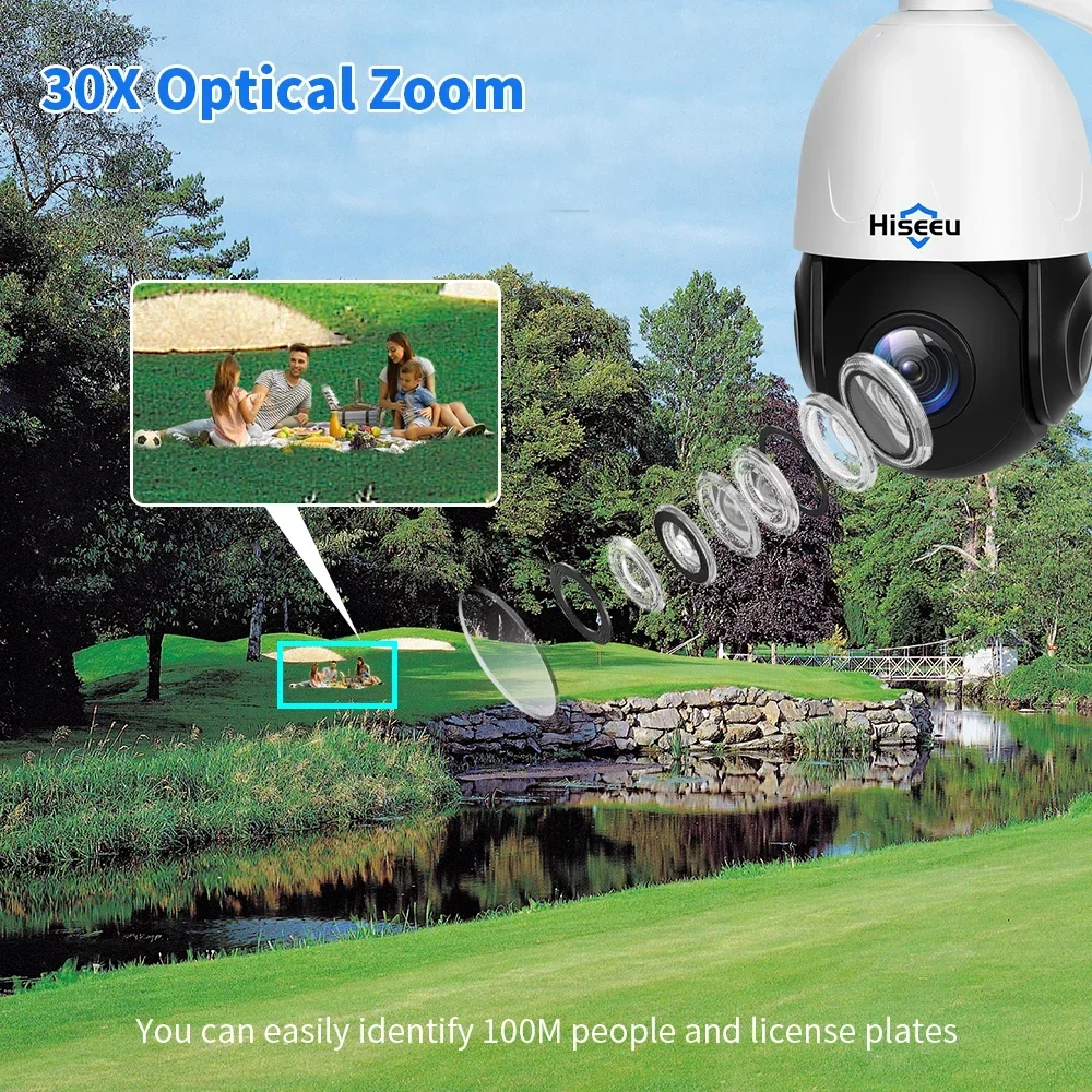 Caméra PTZ IP66 30X Zoom Optiq - Poe Security Camera 8Mp 4K avis et prix