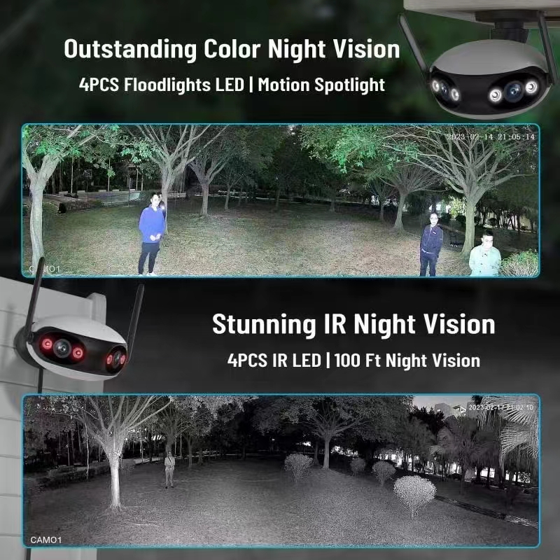 Caméra IP 4MP Towell APP à dou - Cctv Camera 180 Degree Panoramic avis et prix