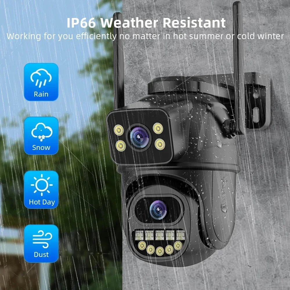 Caméra de sécurité PTZ à doubl - Ip Camera 4K 8Mp Outdoor Ptz avis et prix
