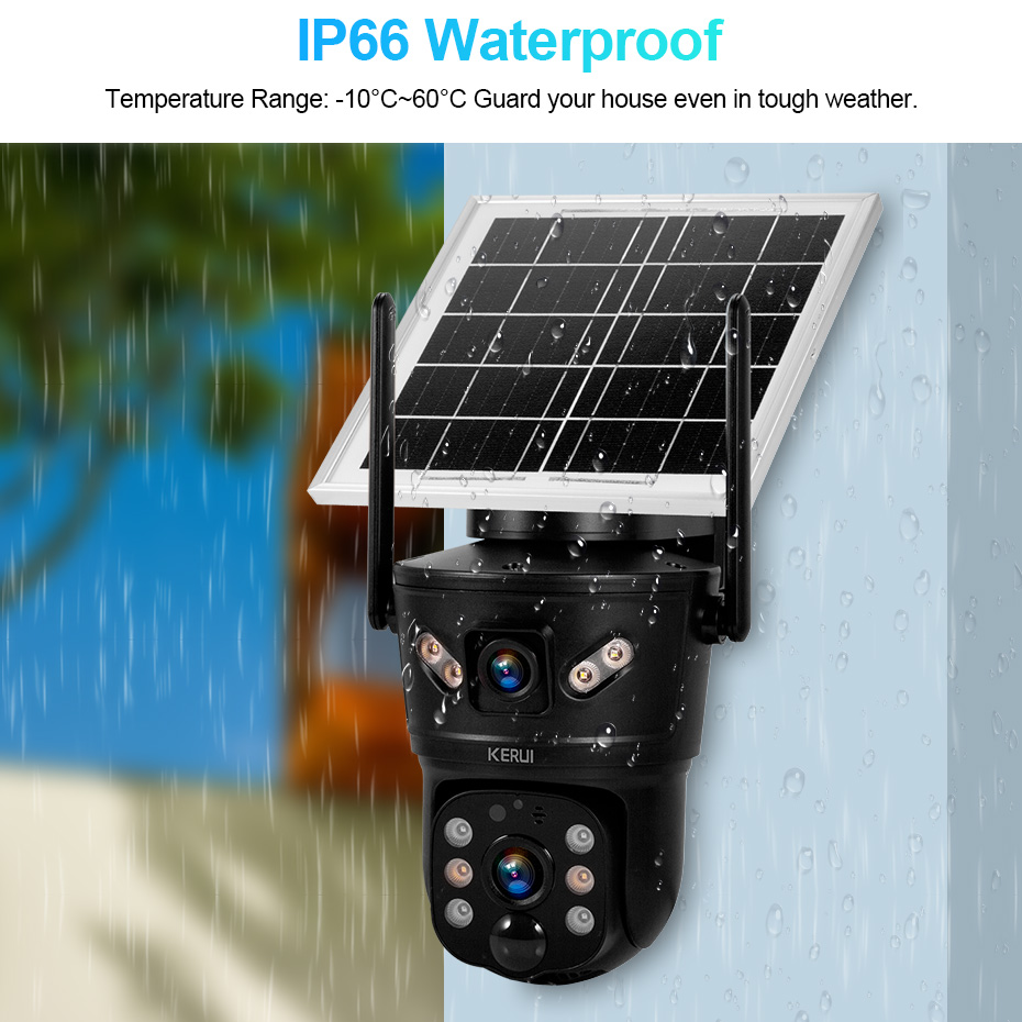 KERUI 6MP WIFI 4G caméra solai - Security Camera System Solar 4G avis et prix