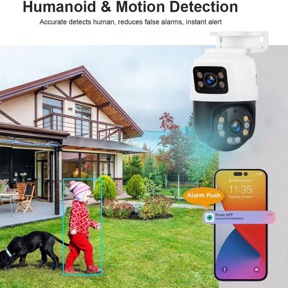 Double objectif 4K 8MP PTZ POE - Ip Camera 4K 8Mp Outdoor Ptz avis et prix