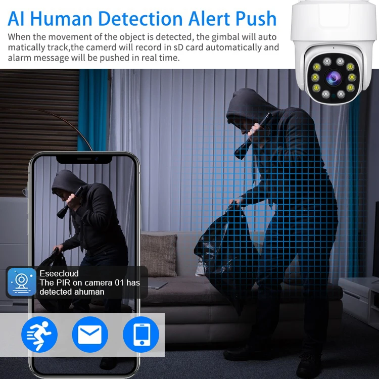 Système de caméra de sécurité  - Poe Security Camera 8Mp 4K avis et prix