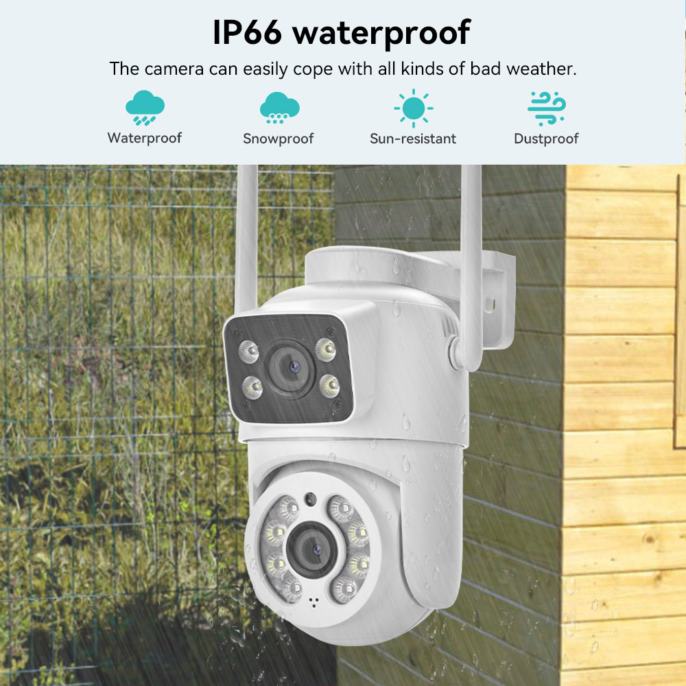 Caméra WiFi PTZ 8MP 4K à doubl - Ip Camera 4K 8Mp Outdoor Ptz avis et prix