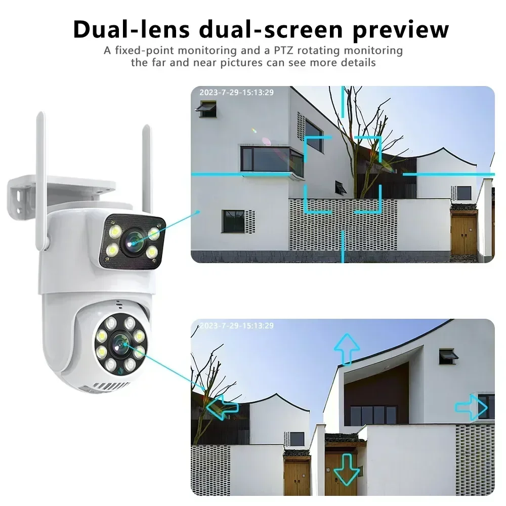Caméra de sécurité Tuya à doub - Ip Camera 4K 8Mp Outdoor Ptz avis et prix