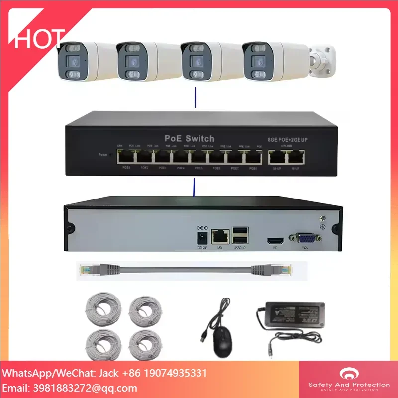 Kit NVR AI 4 canaux avec camér - Nvr Kit 4 Camera 5Mp Poe avis et prix