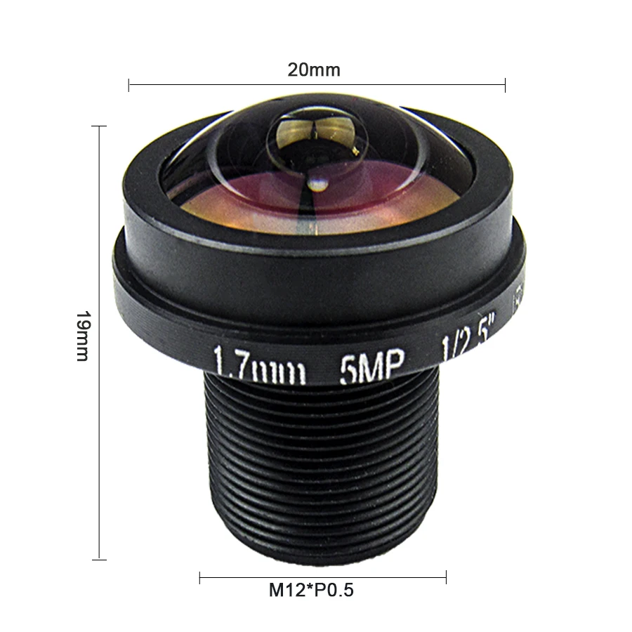 Objectif Fisheye 1.7mm 5 mégap - Cctv Camera 180 Degree Panoramic avis et prix