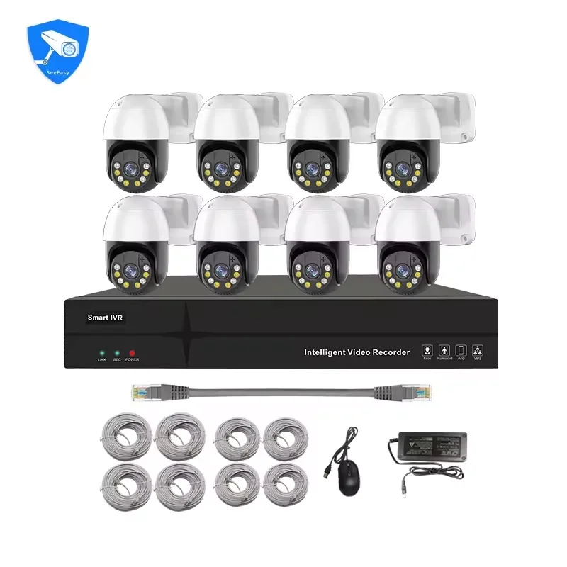 Ensemble de caméras IP dôme 4  - Nvr Kit 4 Camera 5Mp Poe avis et prix
