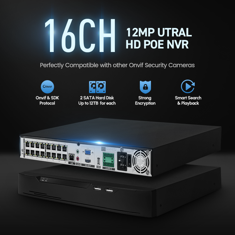 Enregistreur vidéo réseau de s - Nvr 16 Channel 4K H265 avis et prix