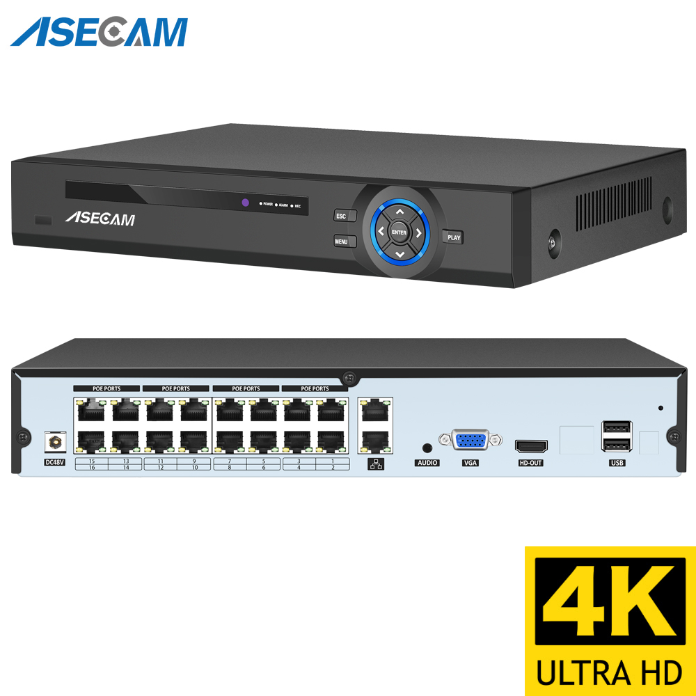16CH 4k Ultra HD 8MP POE NVR e - Dahua Nvr 16 Channel avis et prix