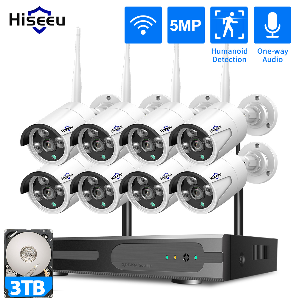 Système de sécurité CCTV WiFi  - Cctv Camera System 8 Camera Wireless avis et prix