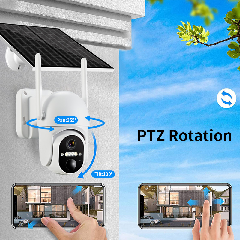 Caméra Dôme PTZ Sans Fil 4G/IP - Security Camera System Solar 4G avis et prix