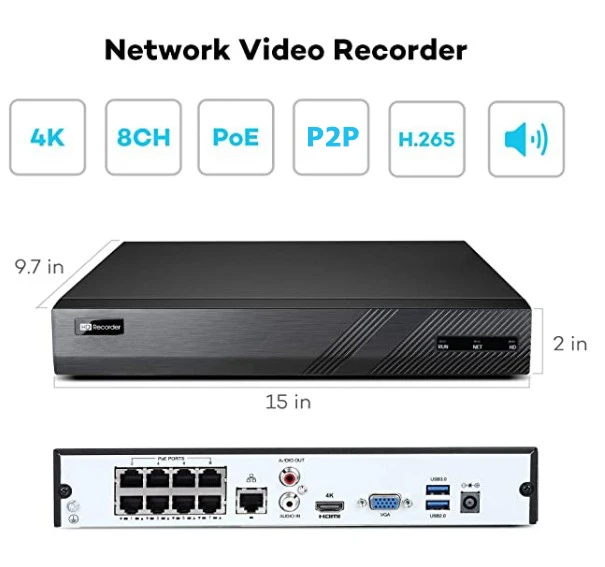 Cctv 8ch Nvr Kit système de sé - Nvr Kit 4 Camera 5Mp Poe avis et prix