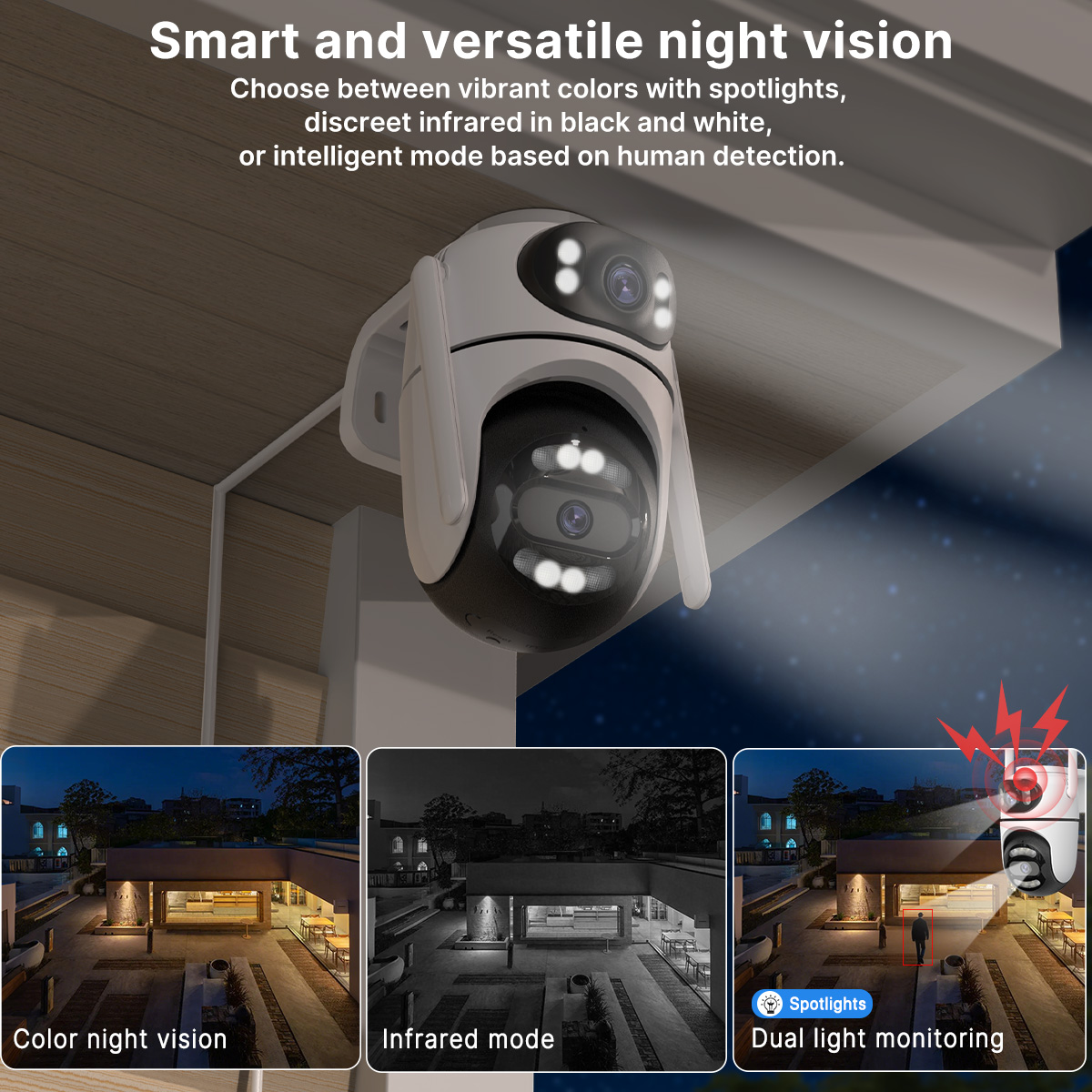 Caméra PTZ Wifi HD 4K 8MP, app - Ip Camera 4K 8Mp Outdoor Ptz avis et prix