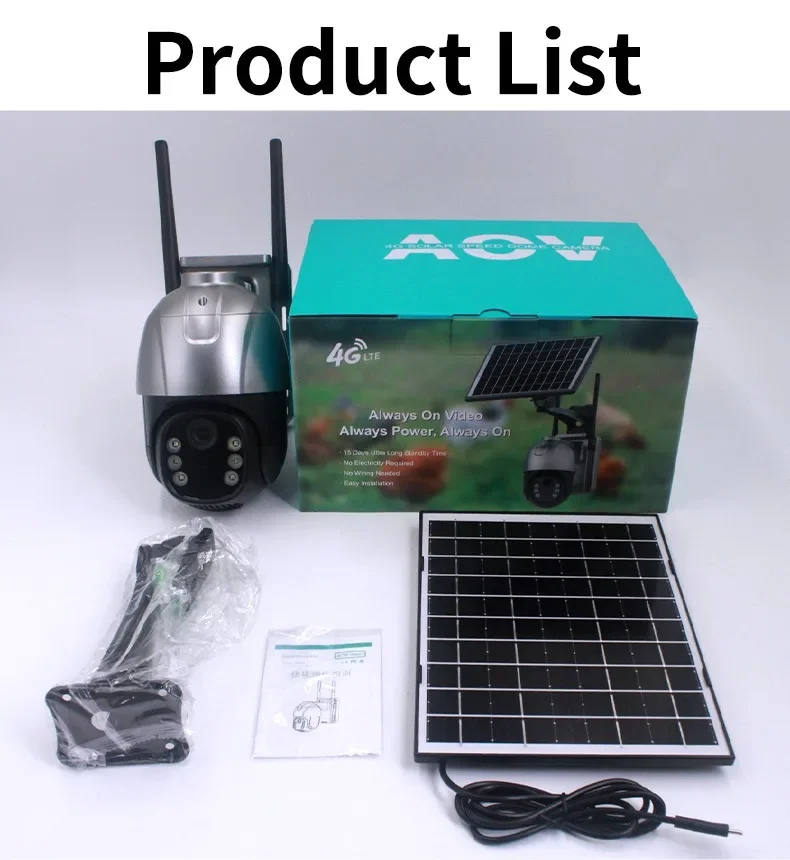 Système de surveillance solair - Security Camera System Solar 4G avis et prix