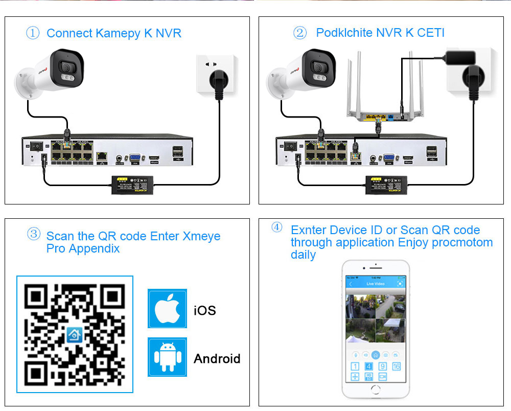Hfws-Kit de système de sécurit - Cctv Nvr System 8 Channel 4K Poe avis et prix