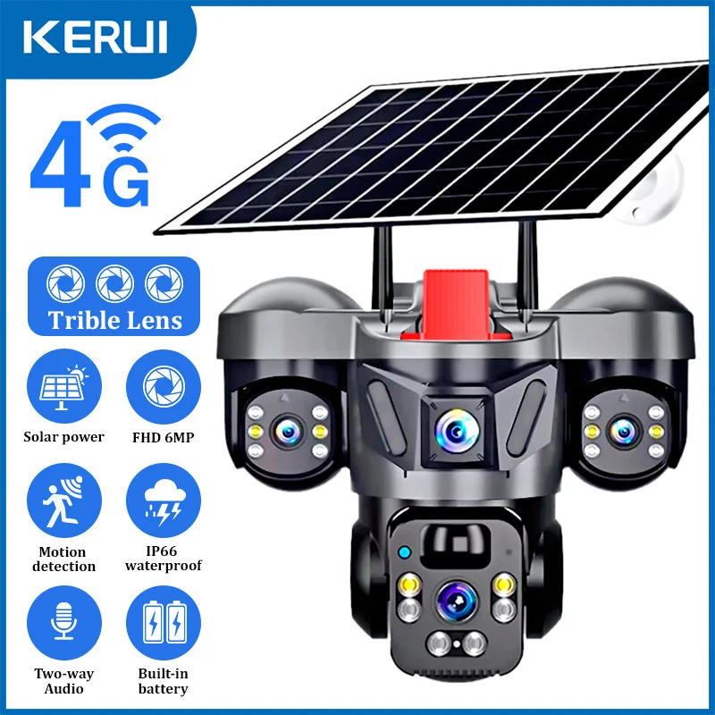 KERUI extérieur PTZ 6MP 4G SIM - Cctv Camera System 8 Camera Wireless avis et prix