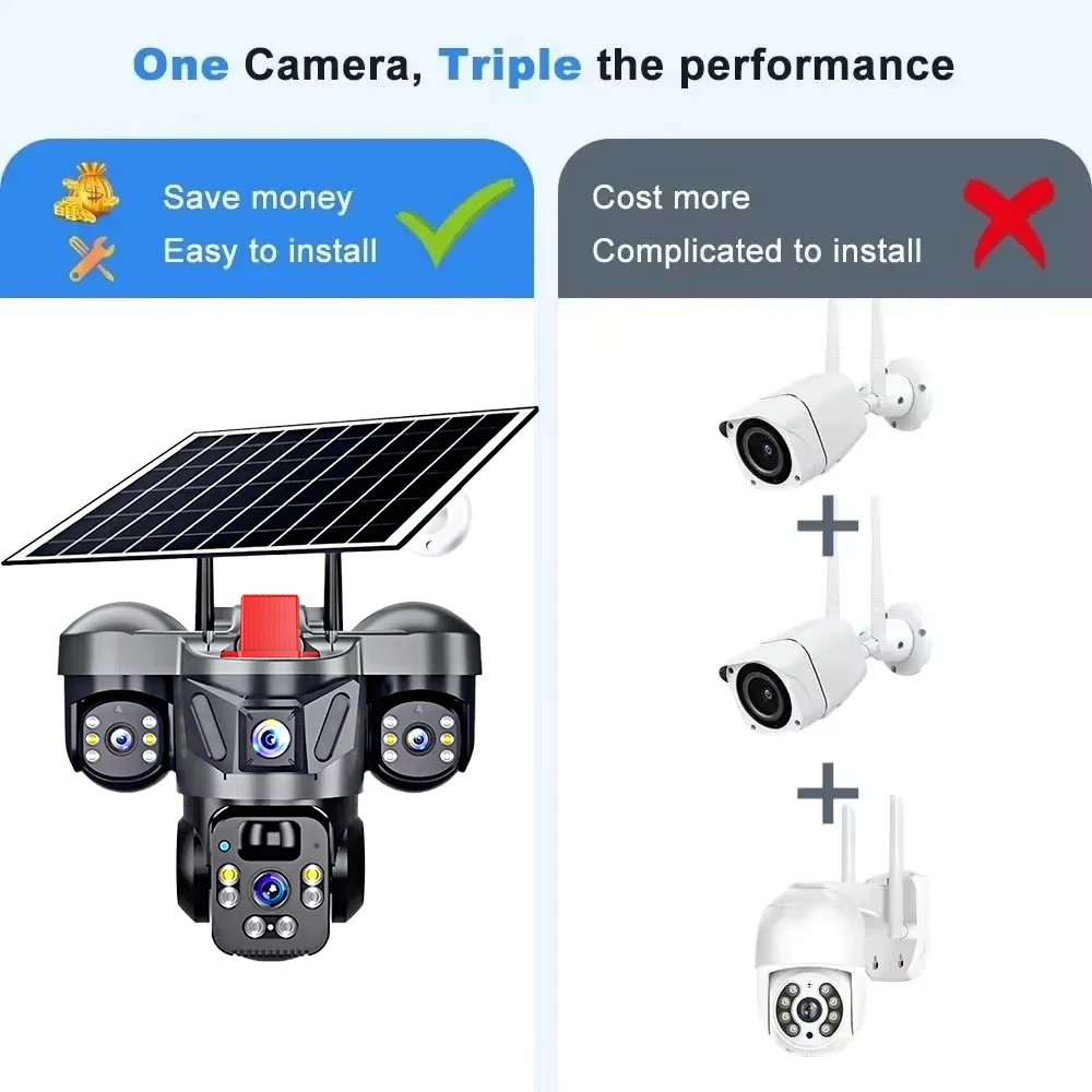 KERUI extérieur PTZ 6MP 4G SIM - Cctv Camera System 8 Camera Wireless avis et prix