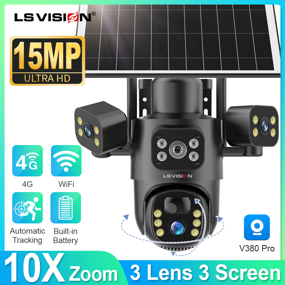 LS VISION 4G/WiFi caméra solai - Security Camera System Solar 4G avis et prix