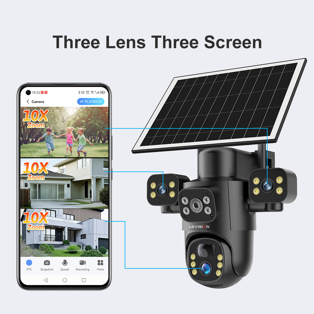 LS VISION 4G/WiFi caméra solai - Security Camera System Solar 4G avis et prix