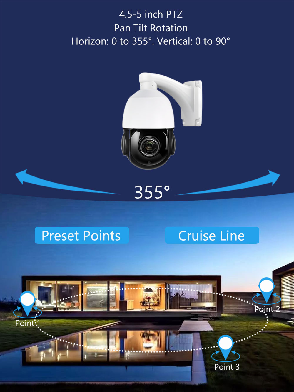 Caméra IP de sécurité 4K 8MP/5 - Ptz Camera 30X Zoom Poe avis et prix