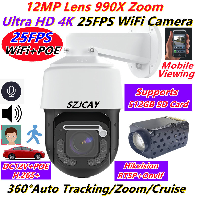Caméra IP sans fil Wifi 12MP 4 - Ptz Camera 30X Zoom Poe avis et prix
